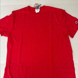 Champion Red and White Crew Neck Short Sleeve Tshirt pack of 2 Size XL